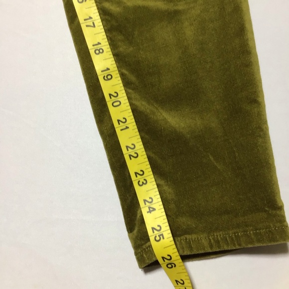 LOFT Olive Velvet Skinny Pants - Picture 9 of 9